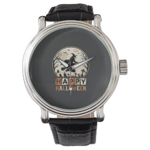 Happy Halloween Witch Moon Cemetery Design_1 Watch