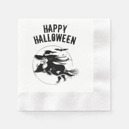 Happy Halloween Witch Napkin