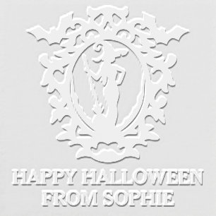 Happy Halloween Witch Personalized Name Embosser