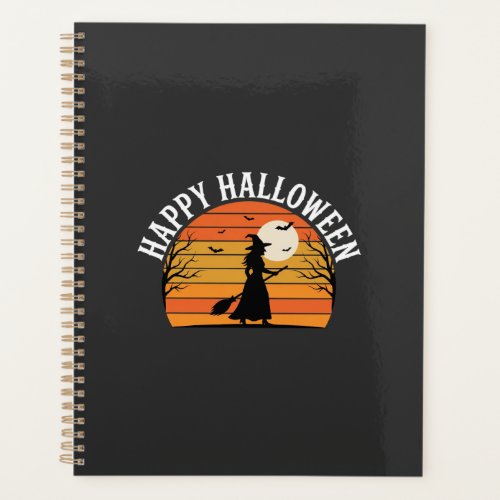 Happy Halloween Witch Sunset Design_1 Planner