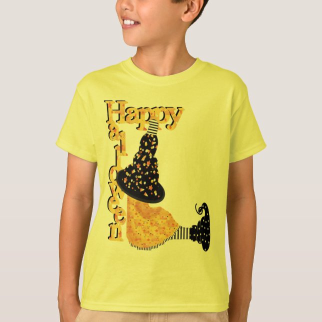 Happy Halloween Witch T-Shirt (Front)