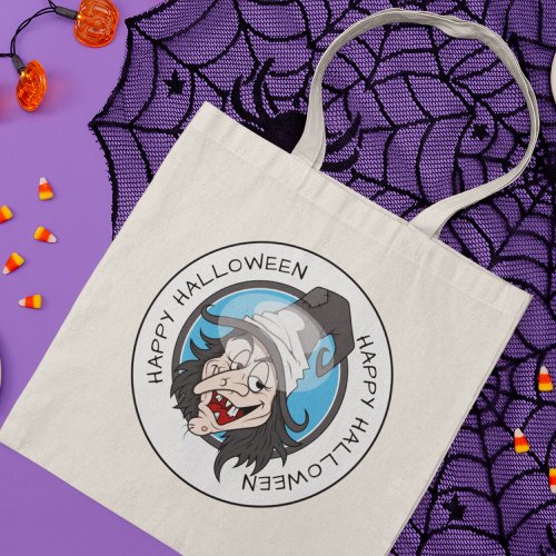 Happy Halloween Witch Tote Bag