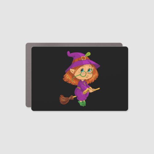 Happy Halloween witch vector image kids picture Car Magnet