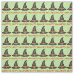 Happy Halloween Witch Witches Hat Costume Party Fabric