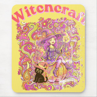 Happy Halloween-witchcraft Mouse Pad