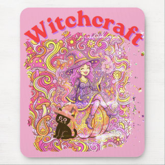 Happy Halloween-witchcraft Mouse Pad