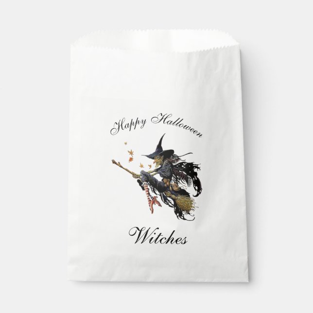 Happy Halloween Witches Favor Bag (Front)