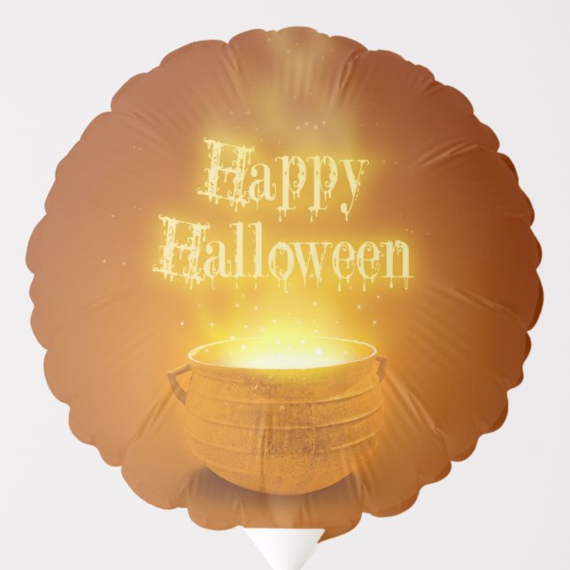 Happy Halloween Witch's Caldron Balloon (Front)