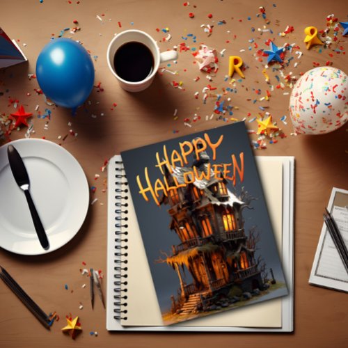 Happy Halloween Witchs House Thank You Card