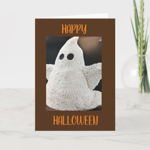 HAPPY HALLOWEEN WITH CRAFTY GHOST CARD
