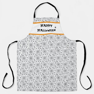 Happy Halloween with Spiders Apron