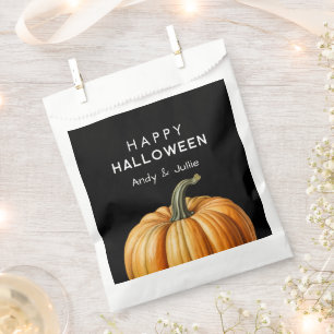 Happy Halloween with vintage pumpkin Favor Bag
