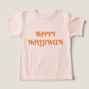 Happy Halloween Women's Orange Black Toddler T-shirt