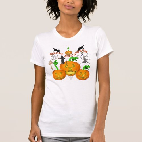 Happy Halloween Womens T_Shirt