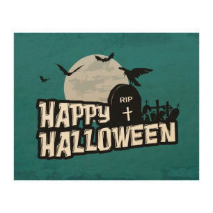 Happy Halloween Wood Wall Art