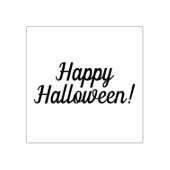 Happy Halloween Wooden Block Mounted Rubber Stamp | Zazzle