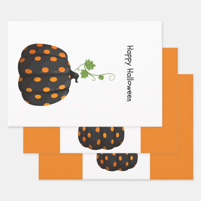 Happy Halloween wrapping paper (Set)