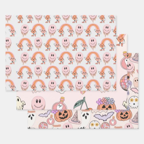 Happy Halloween Wrapping Paper Sheets