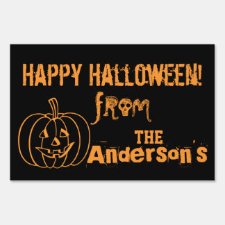 Happy Halloween Yard Sign