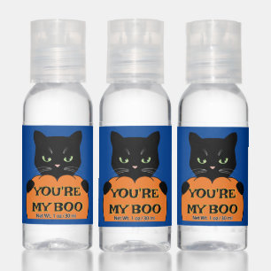 Happy Halloween   You Are My Boo Black Cat Hand Sanitizer