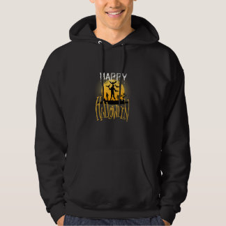 Happy Halloween zombie ghost haha Hoodie