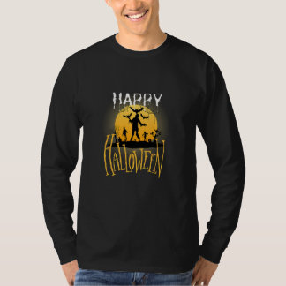 Happy Halloween zombie ghost haha T-Shirt