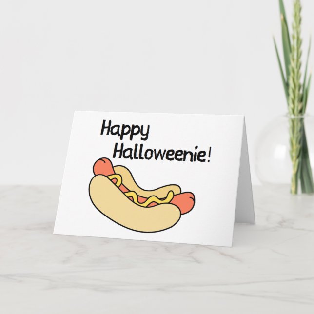Happy Halloweenie! Card (Front)