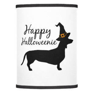 Happy Halloweenie Dachshund Dog Halloween Witch Wi Lamp Shade