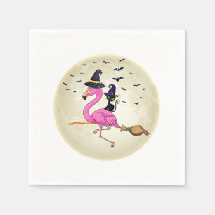 Happy Halloweenie Dachshund Dog Halloween Witch Wi Napkins
