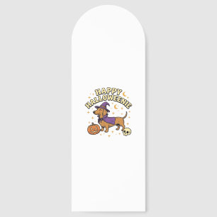 Happy Halloweenie Dachshund Witch Dog T-Shirt_1 Bookmarks