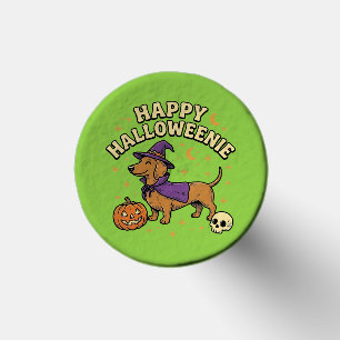 Happy Halloweenie Dachshund Witch Dog T-Shirt_1 Golf Tees