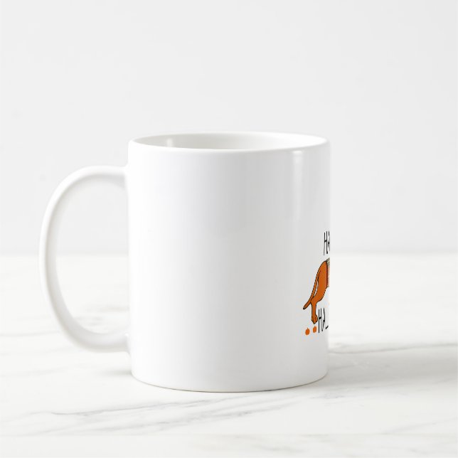 Happy Halloweenie Funny Dog Fall Halloween Cute Da Coffee Mug (Left)