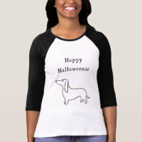 Happy Halloweenie Halloween dachshund T Shirt