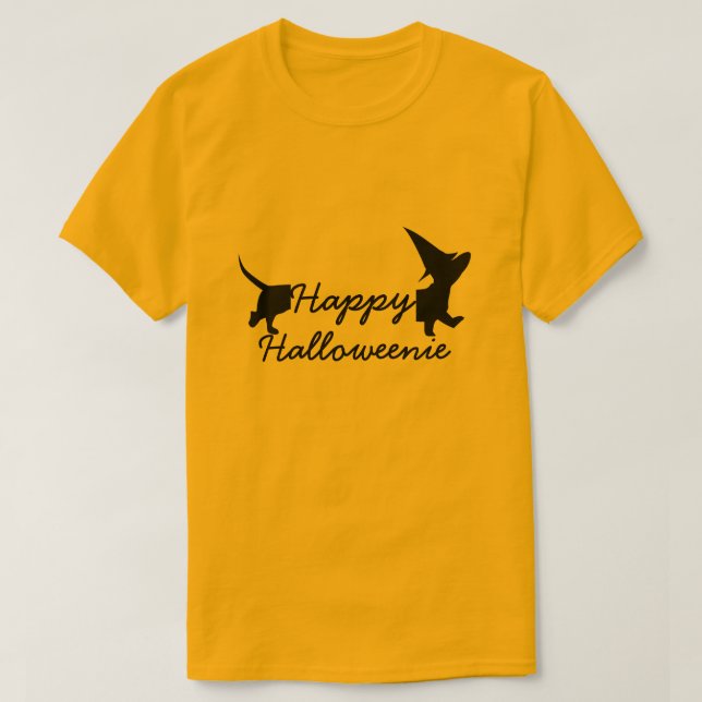 Happy Halloweenie T-Shirt (Design Front)