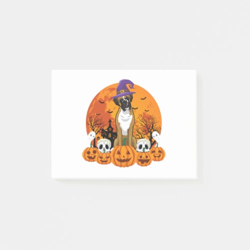 Happy Halloweiner Boxer Halloween Dog Post_it Notes