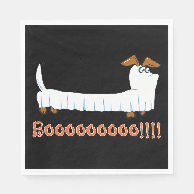Happy Halloweiner Napkins (Front)