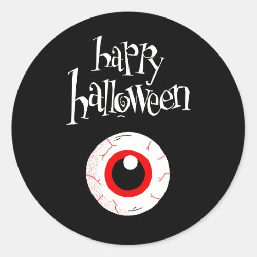 Happy hallowen classic round sticker