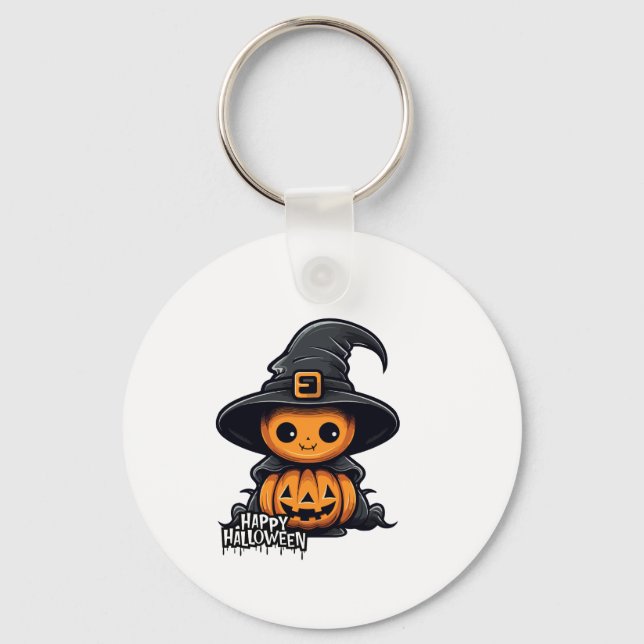 Happy hallowin keychain (Front)