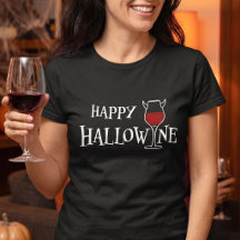 Happy Hallowine Devil's Glass - Funny Halloween