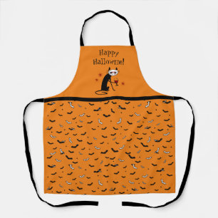 Happy Hallowine! Halloween Wine Pun Apron