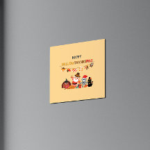 Happy hallowthanksmas! Seasonal Magnetic Card