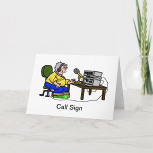 Happy Ham Operator Greeting Card Customize It!