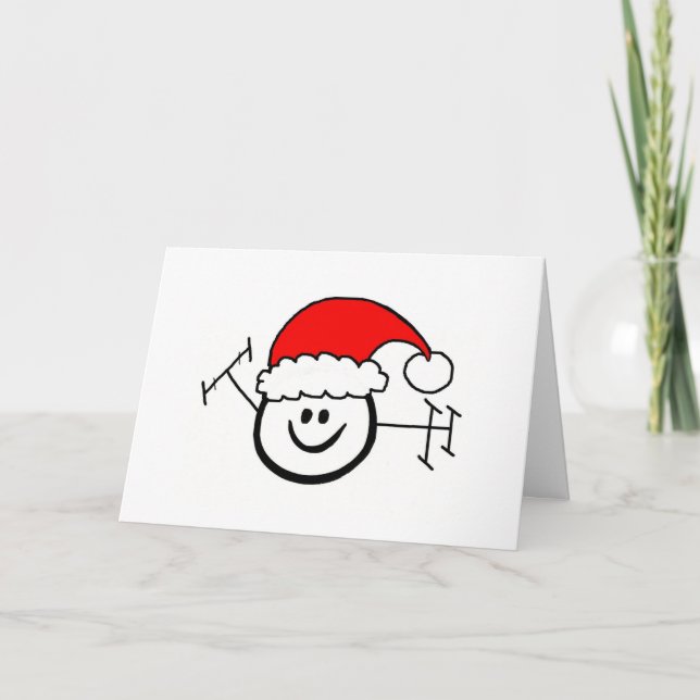 Happy Ham Santa Christmas Card (Front)