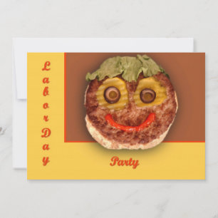Happy Hamburger Invitation