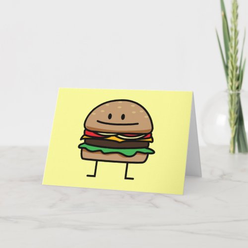 Happy Hamburger Thank You Card