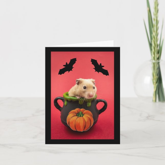 Happy Hammie Halloween Card (Front)