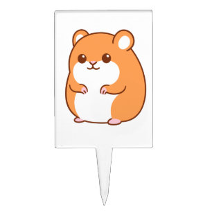 Happy Hamster Cake Pick