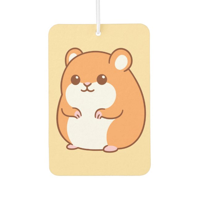 Happy Hamster Car Freshener (Front)