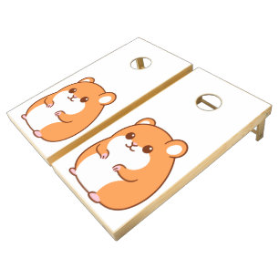Happy Hamster Cornhole Set