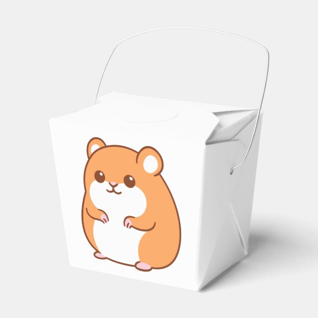 Happy Hamster Favor Box (Front Side)